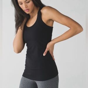 Lululemon Cool Racerback Black Tank Top